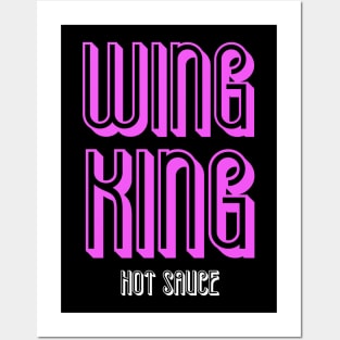 Wing King Hot Sauce Ladybird Food Co. Posters and Art